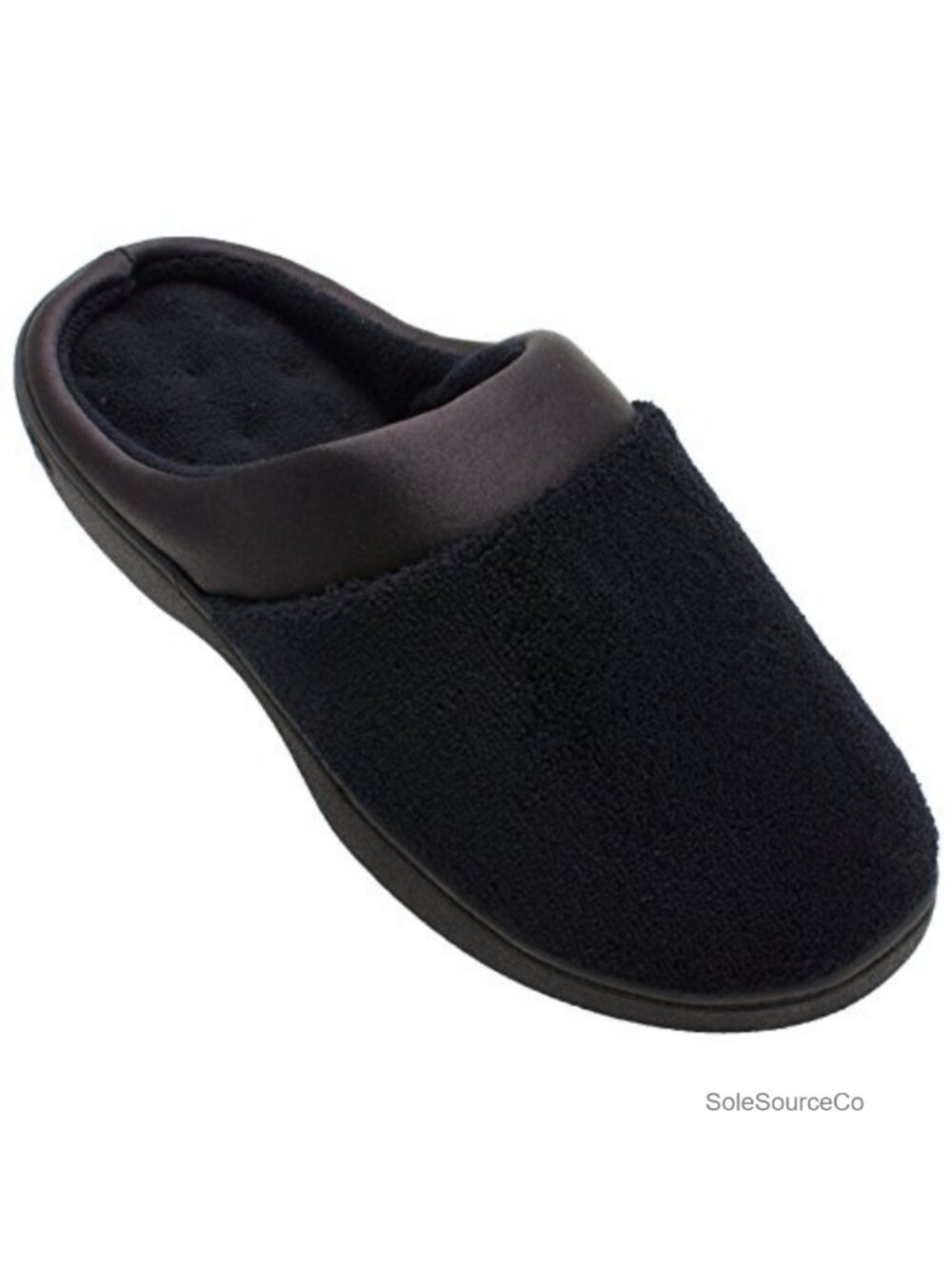 Women's Memory Foam Terry Satin Clog Slippers Indoor/Outdoor Slip-On